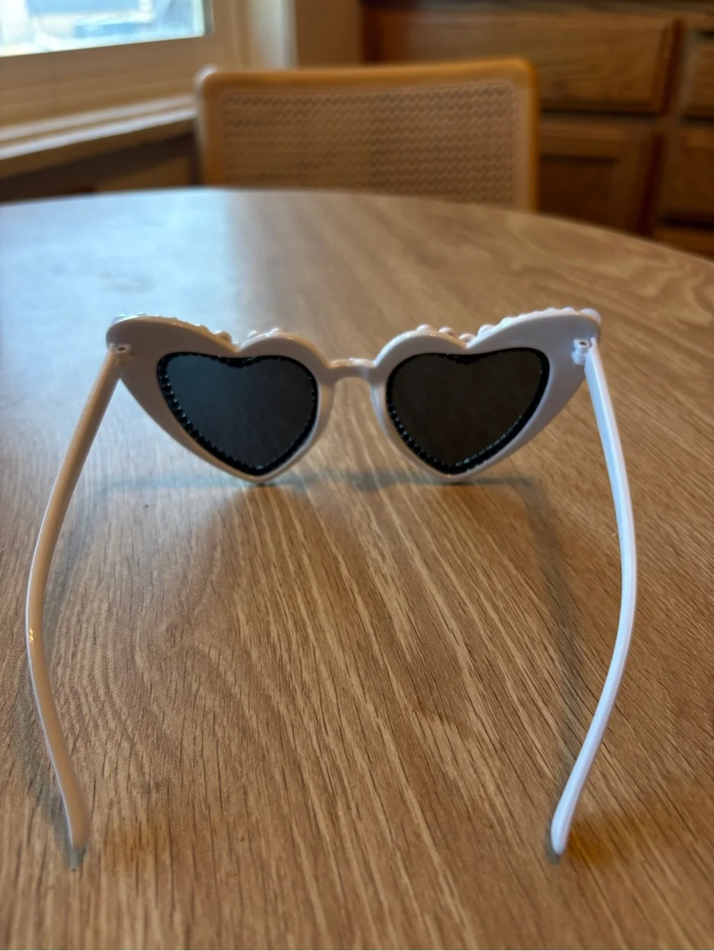 Bride To Be Crystal & Pearl Heart Sunglasses